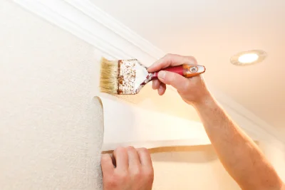 Pose de papier peint à Caligny — revêtements muraux et toiles de verre